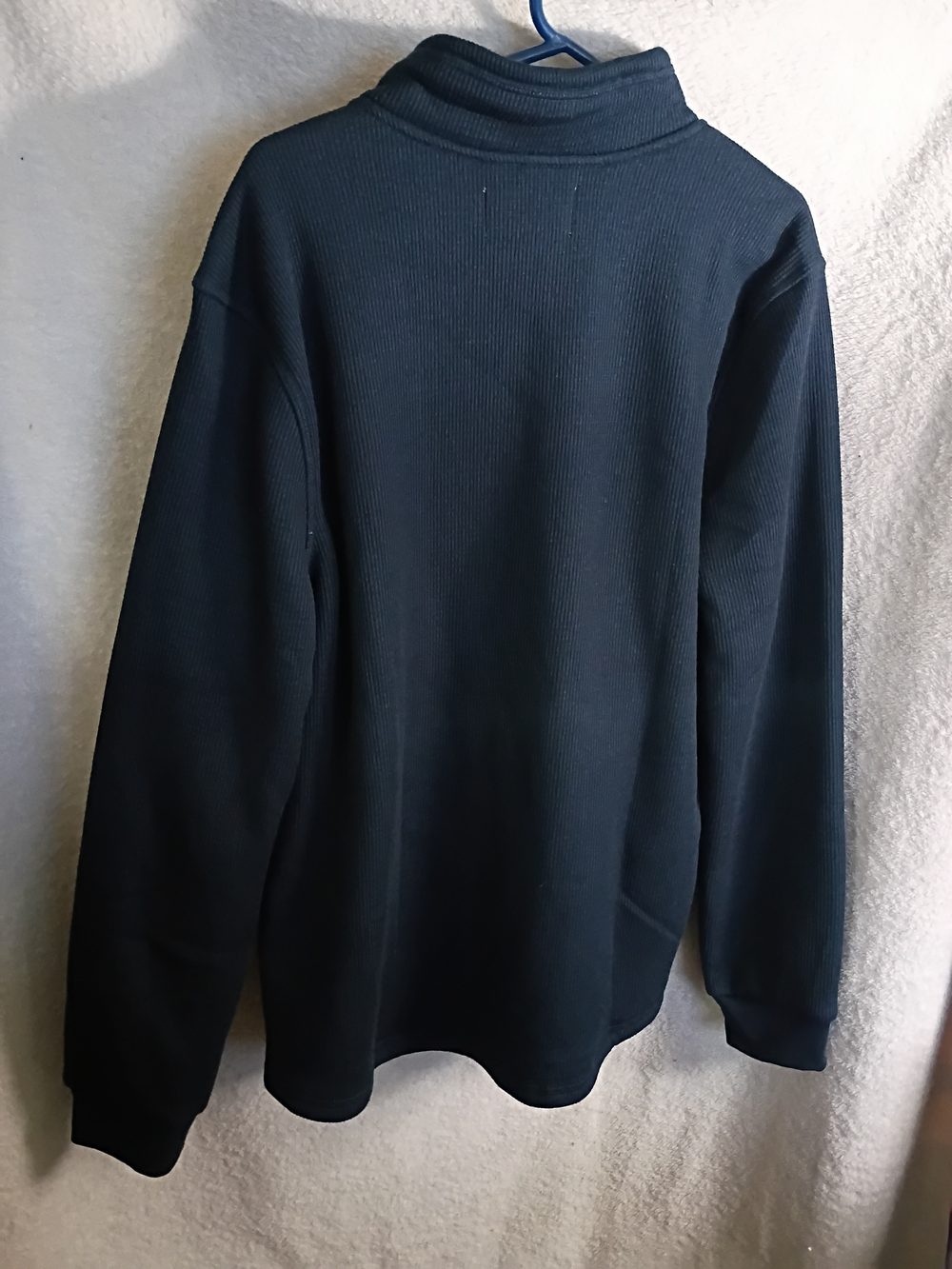 Men’s Navy Half-Zip Sherpa-Lined Pullover - Picture 2 of 3